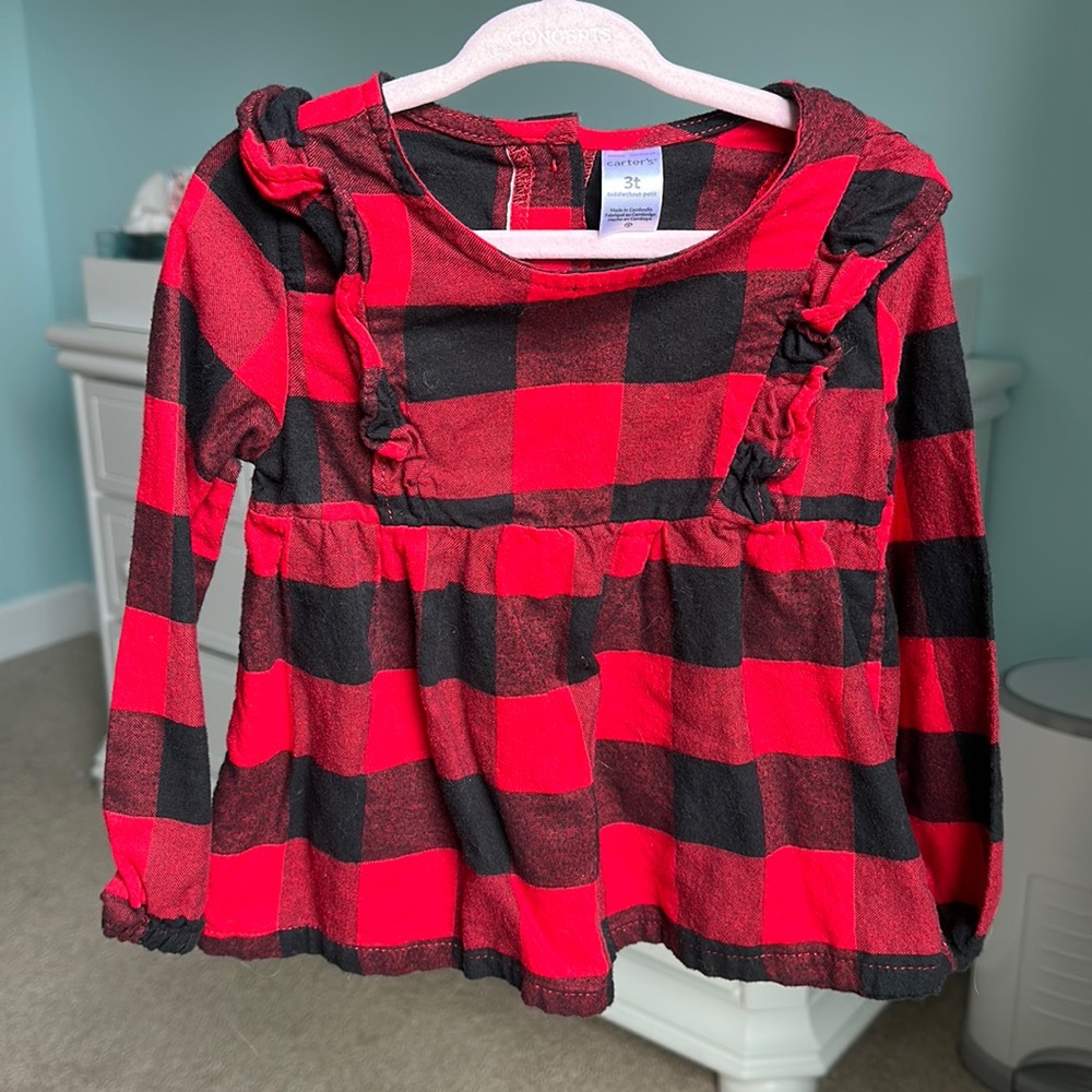 Toddler girl Christmas holiday shirt 3T